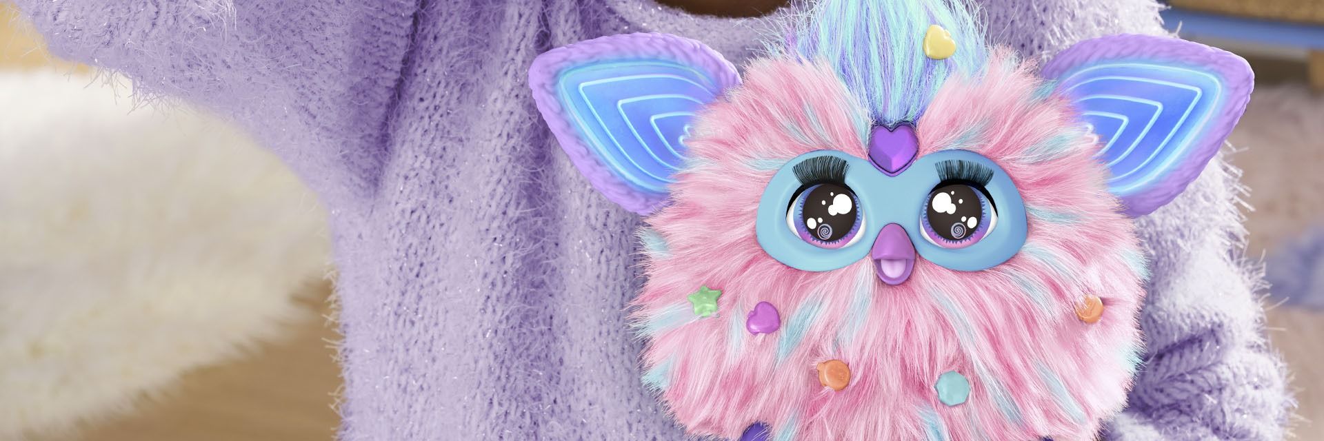 Furby Vibes Rose Berry close up